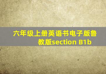 六年级上册英语书电子版鲁教版section B1b